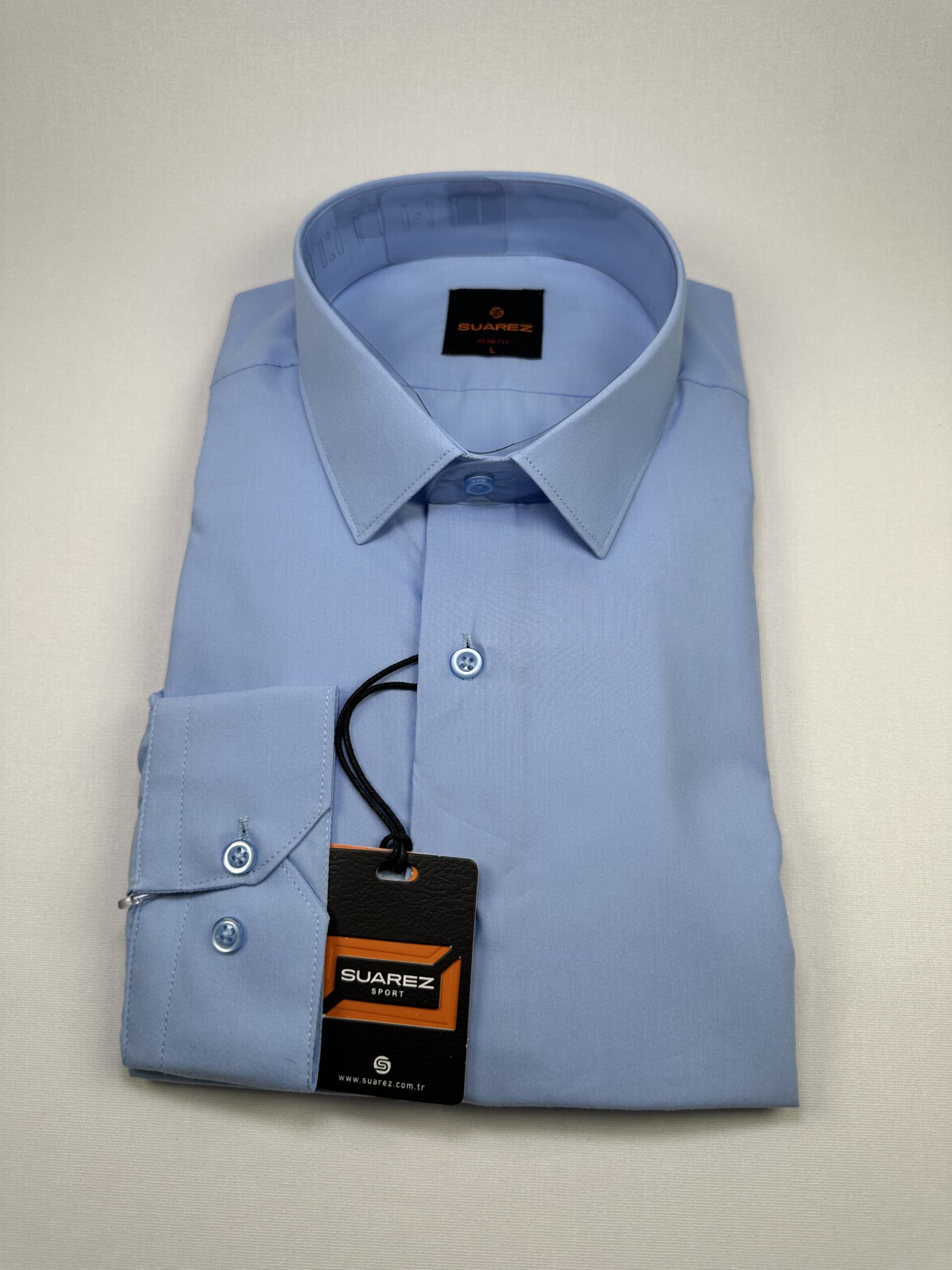 Dakron Slimfit Açık Mavi Gömlek